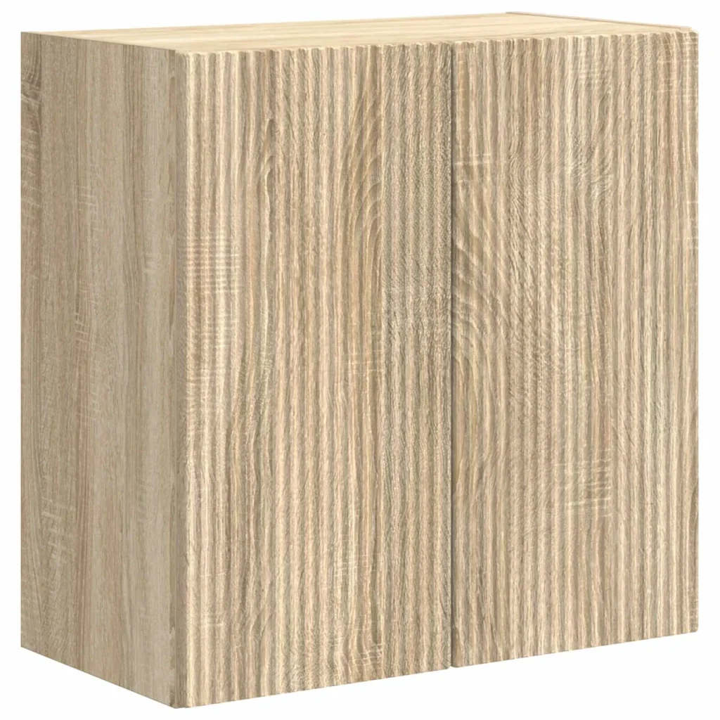 Set di Mobiletto da TV a Parete 6 pcs Rovere Sonoma 3408945 - Image 7