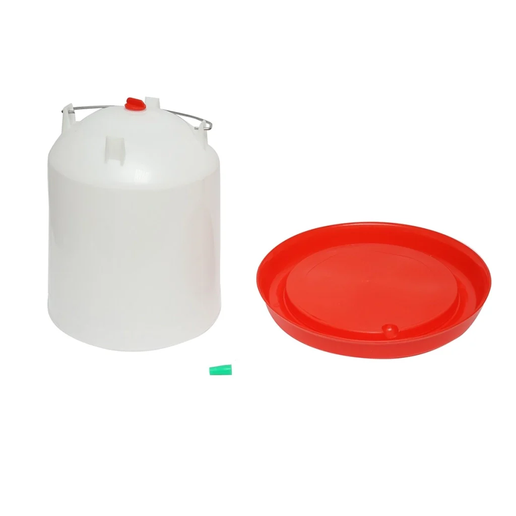 Abbeveratoio per Pollame da 14L, Adatto per Galline, Anatre, Oche, Conigli, Piccioni, Cuculli, Pappagalli, Cavi - Image 3