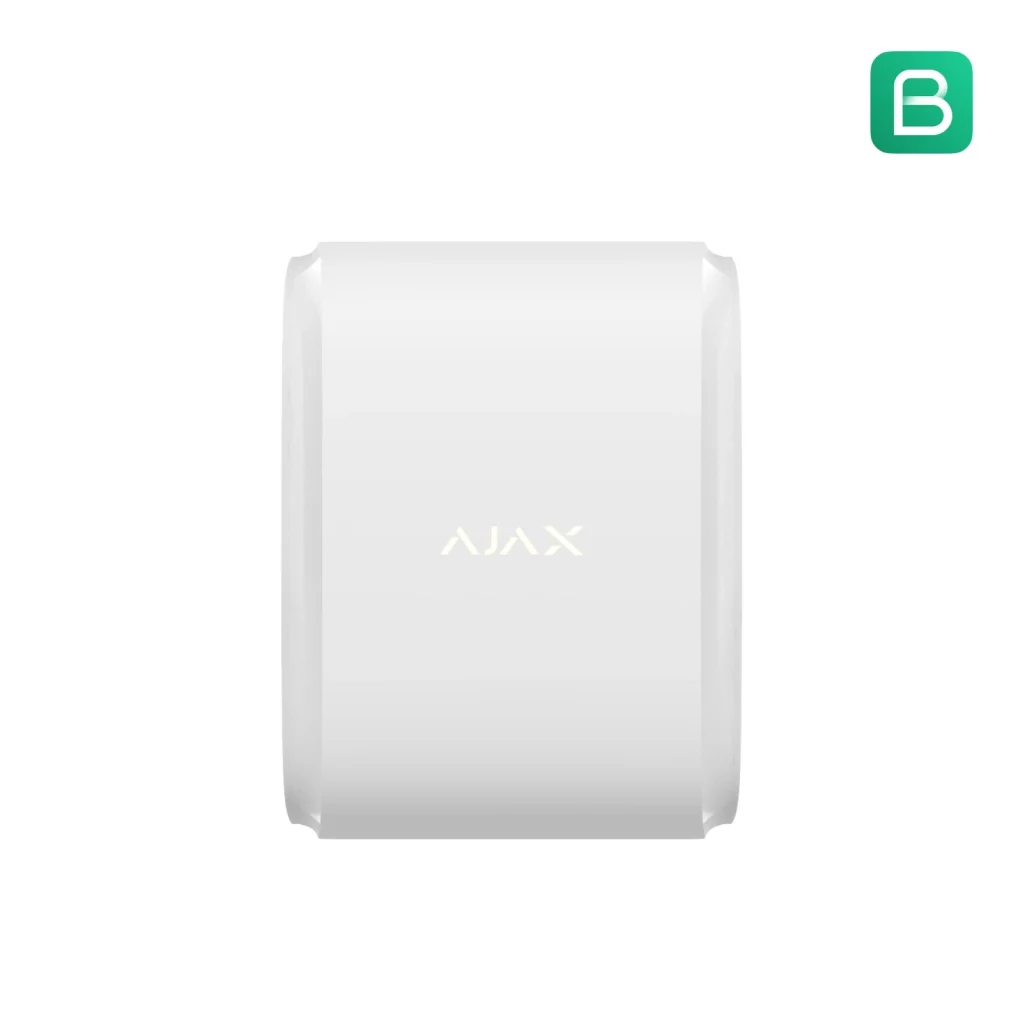 Ajax Rilevatore di movimento wireless a tenda doppio fascio da esterno con anti-mascheramento e immunità agli animali domestici