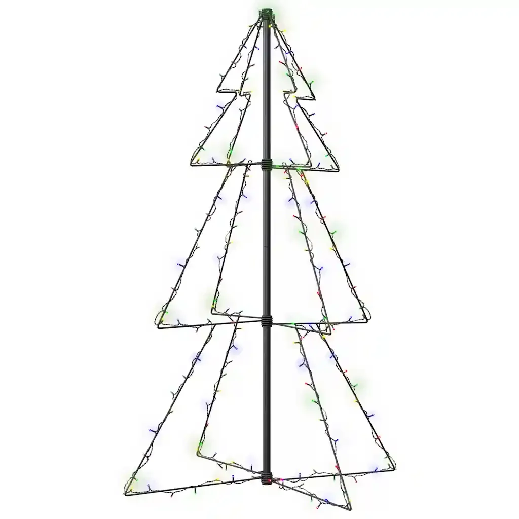 Albero di Natale a Cono 160 LED per Interni Esterni 78x120 cm cod mxl 25948 - Image 2
