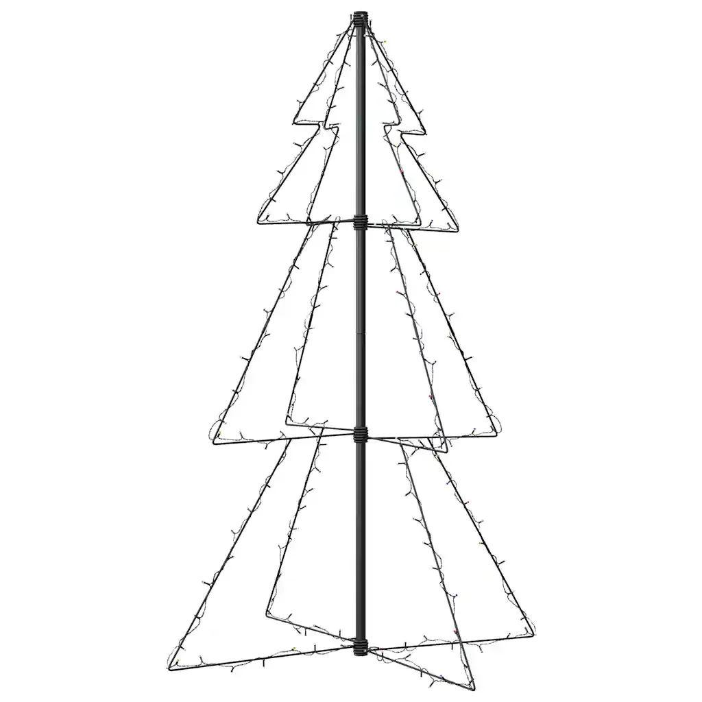 Albero di Natale a Cono 160 LED per Interni Esterni 78x120 cm cod mxl 25948 - Image 5