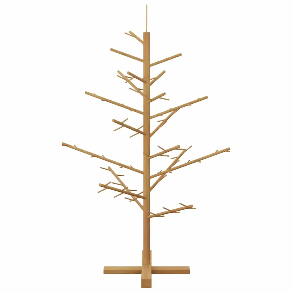 Albero di Natale in legno con supporto Marrone 125 cm 42018060 - Image 6