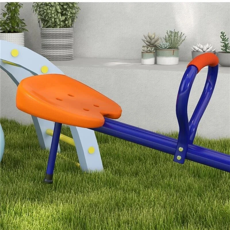 ALTALENA A BILICO PER BAMBINI 3-8 ANNI CON ROTAZIONE A 360°, IN ACCIAIO E PP, 192X60X60 CM - Image 4