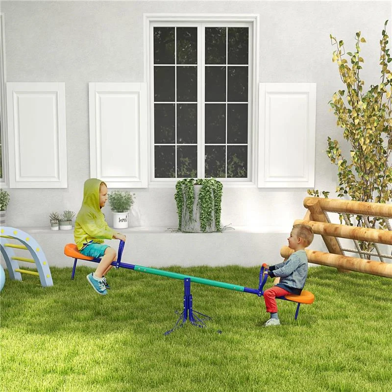 ALTALENA A BILICO PER BAMBINI 3-8 ANNI CON ROTAZIONE A 360°, IN ACCIAIO E PP, 192X60X60 CM - Image 7