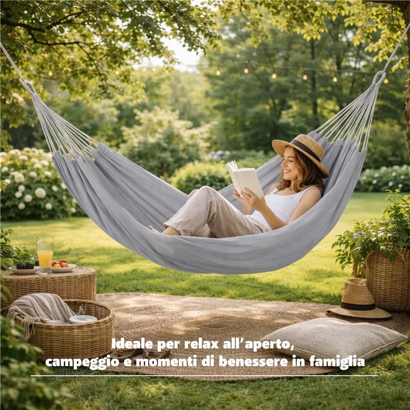 AMACA IN COTONE FLEXY PORTATA 120 KG  DIMENSIONI 200 X 100 CM - Image 5