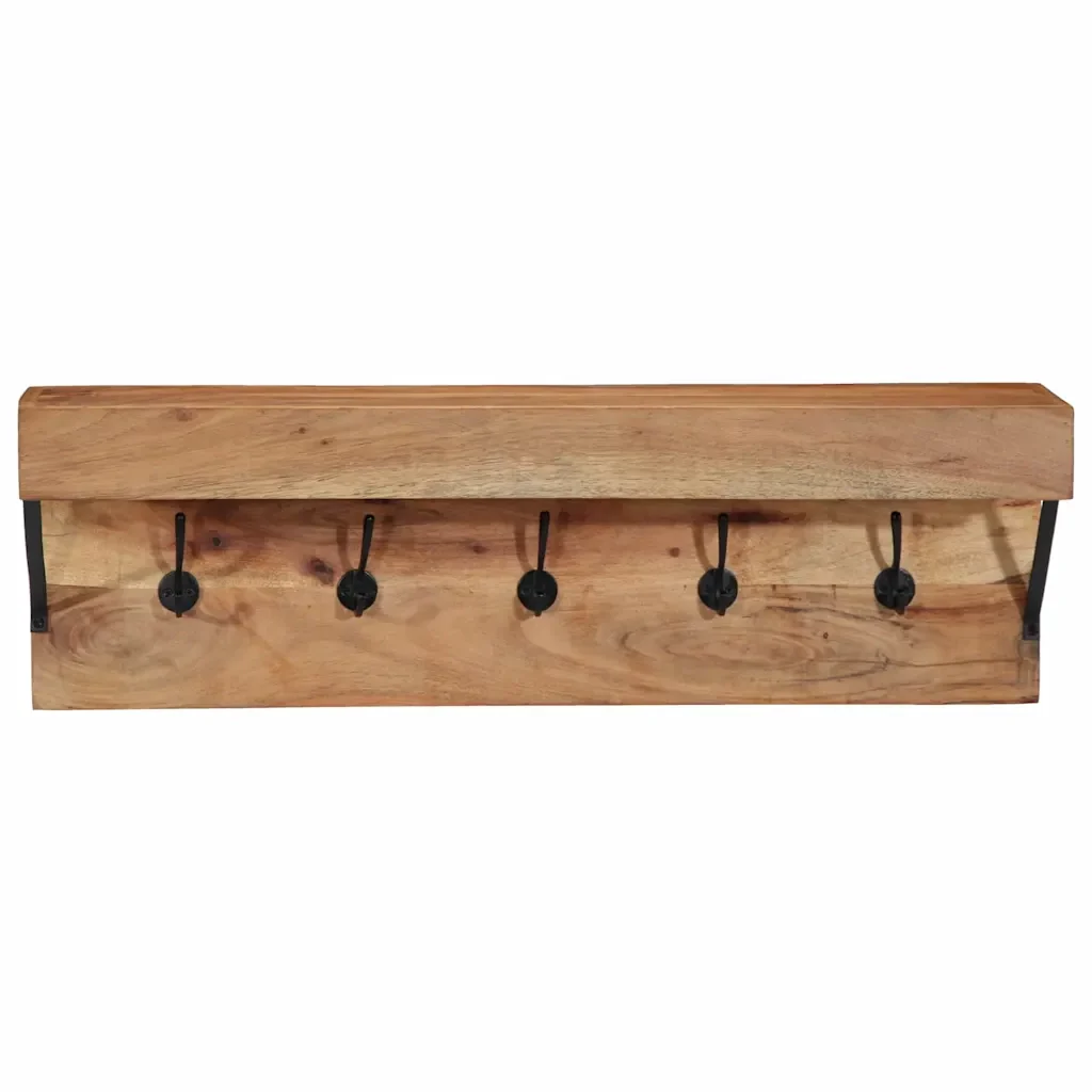 Appendiabiti Marrone 73 x 19 x 23 cm Legno massello di acacia 4102746 - Image 4