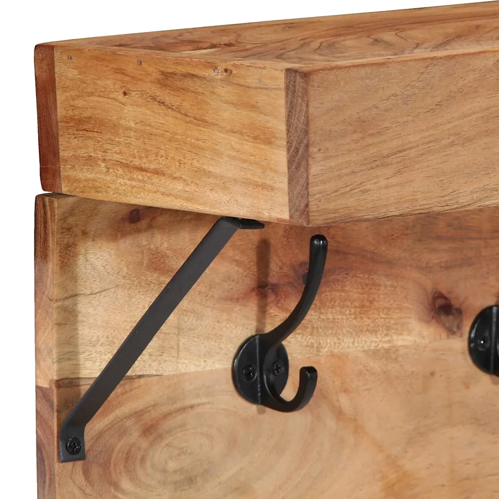 Appendiabiti Marrone 73 x 19 x 23 cm Legno massello di acacia 4102746 - Image 7