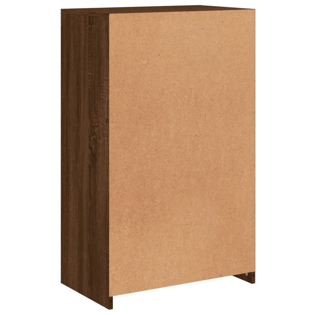 Armadietto con Luci LED Rovere Marrone in Legno Multistrato 836629 - Image 9