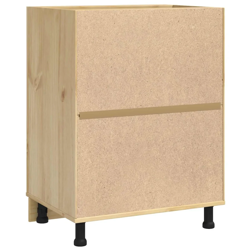 Armadietto SKI Marrone Miele 60 x 46 x 81,5 cm Pino massello - Image 8
