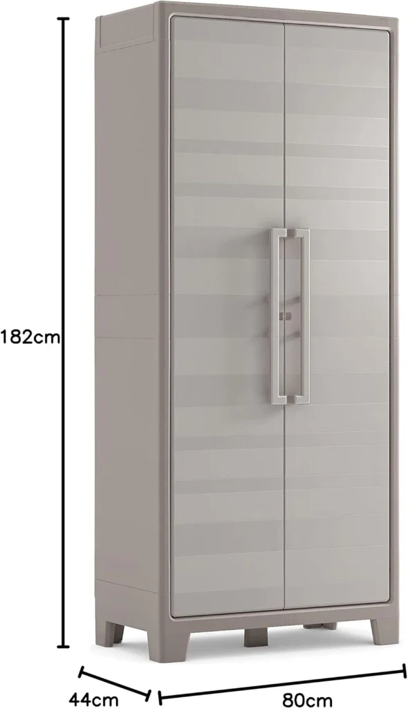 Armadio 8 Ripiani 80x44x182 cm Keter Gulliver Multispace XL Sabbia e Beige - Image 4