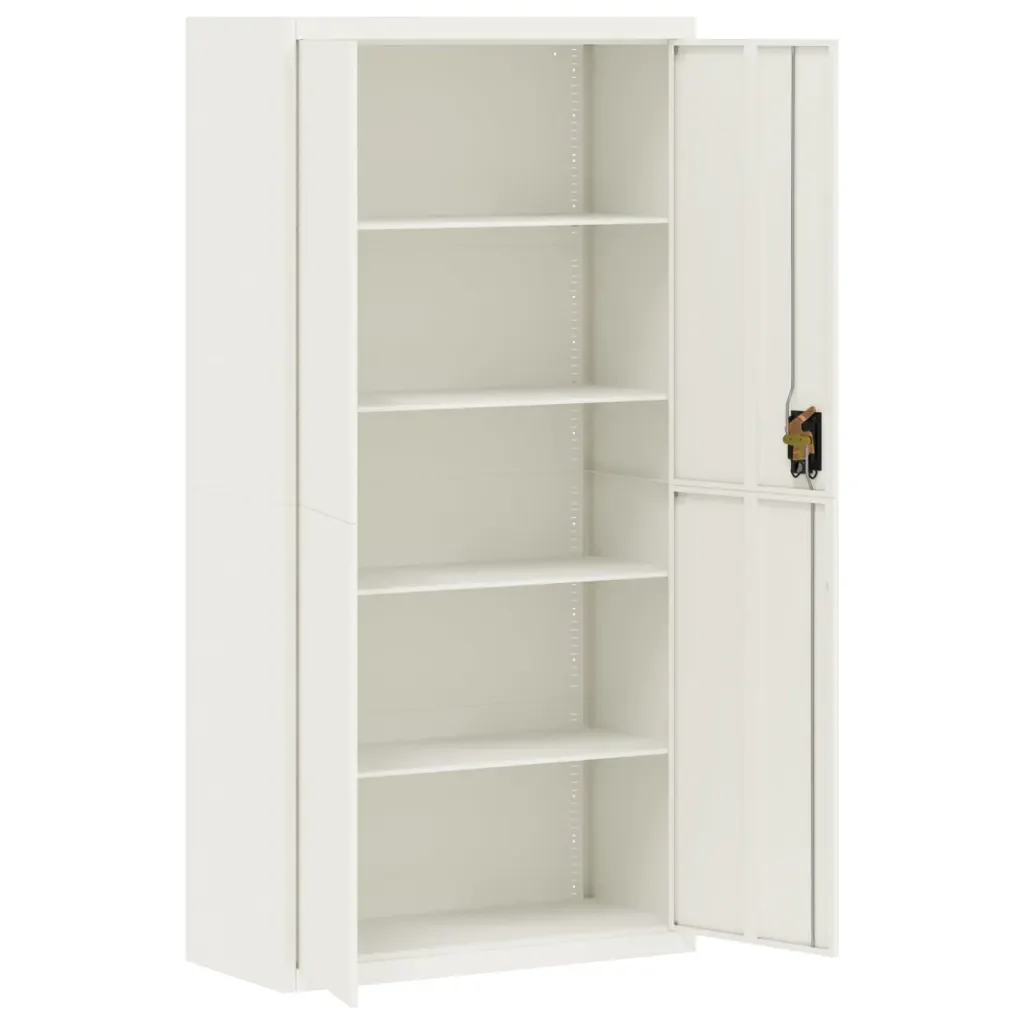 Armadio Classificatore Bianco 90x40x220 cm in Acciaio 3188314 - Image 9