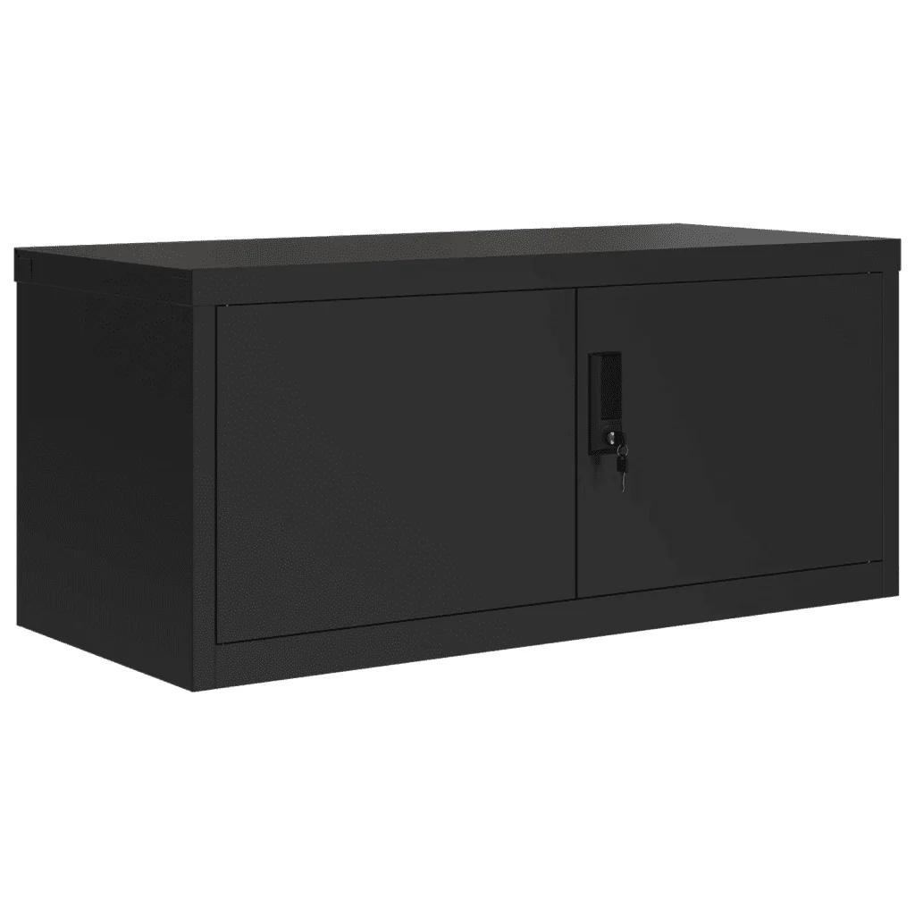 Armadio Classificatore Nero 90x40x110 cm in Acciaio 3188322 - Image 3