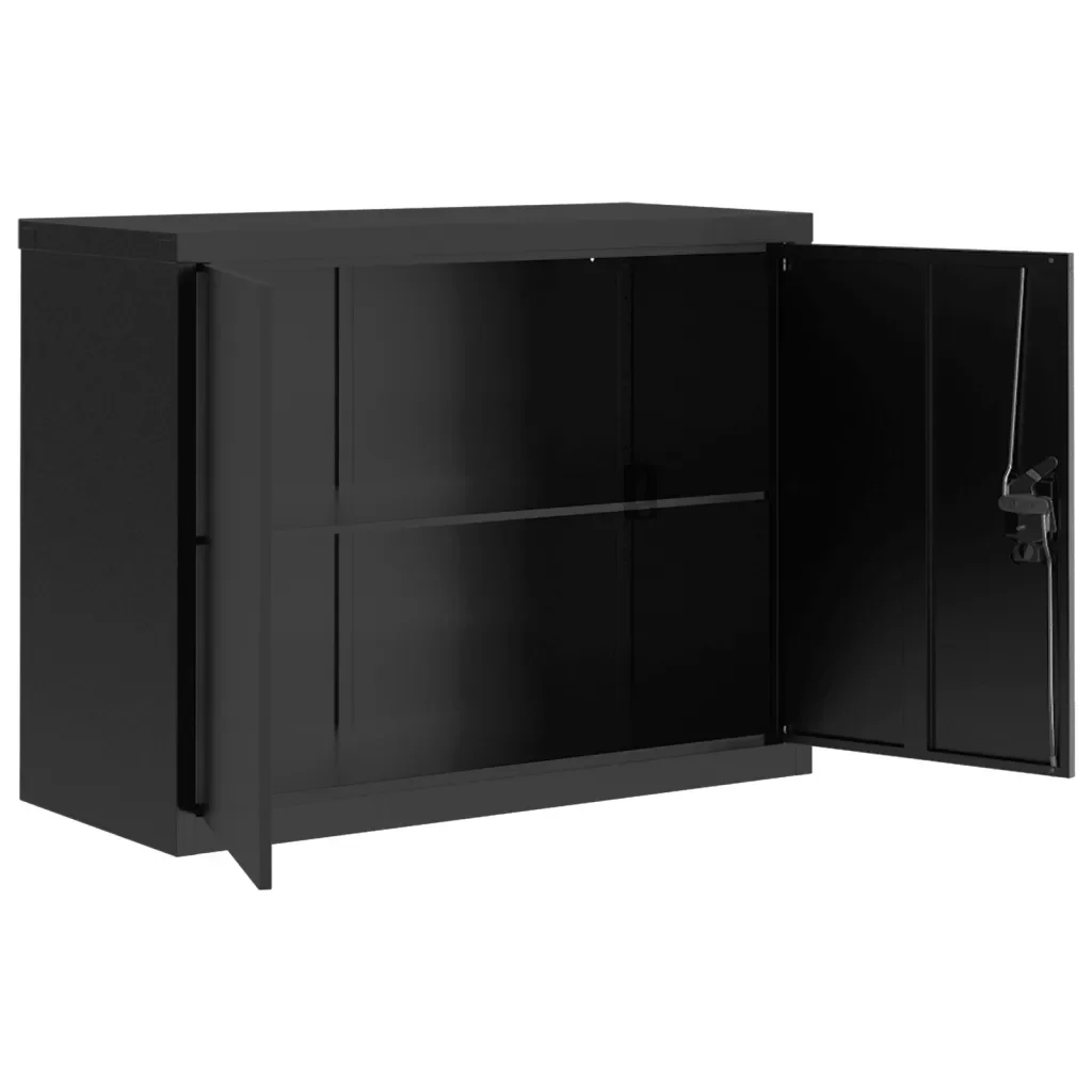 Armadio Classificatore Nero 90x40x110 cm in Acciaio 3188322 - Image 9