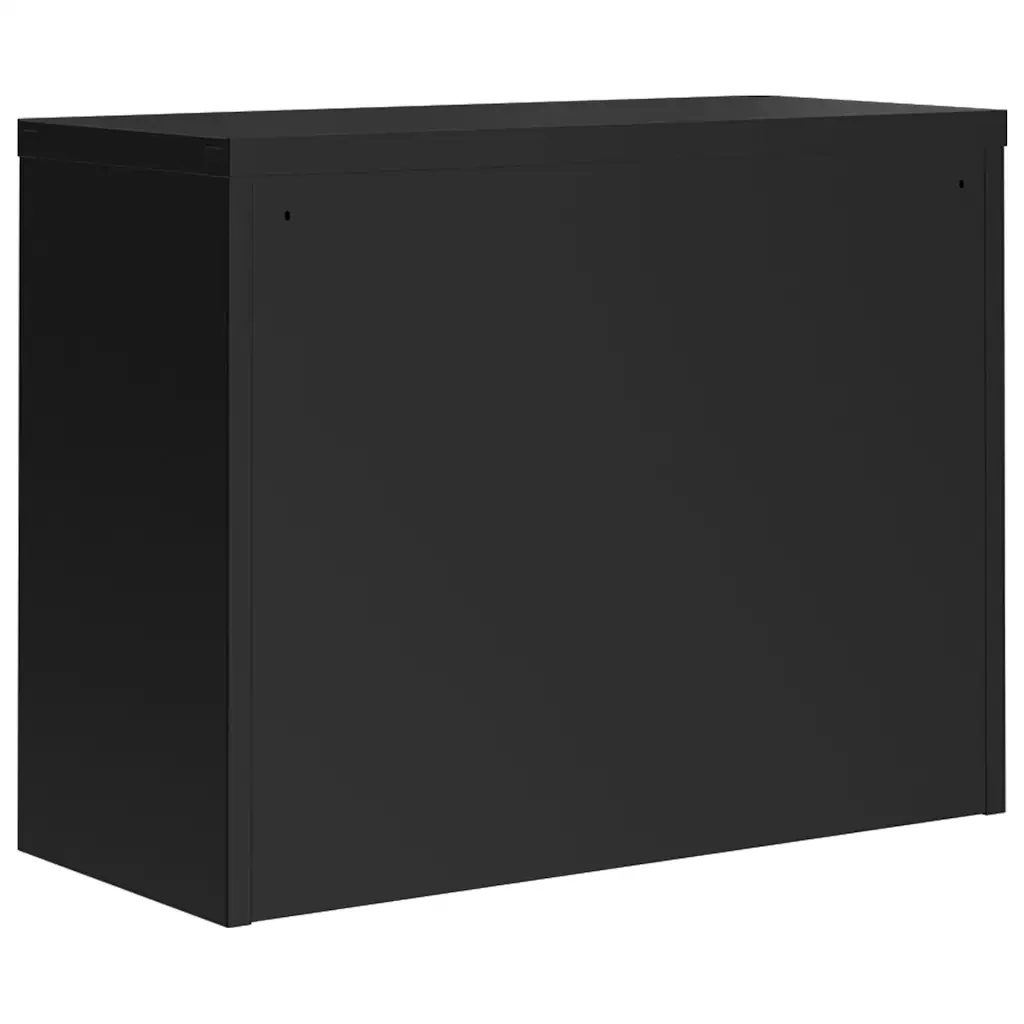 Armadio Classificatore Nero 90x40x70 cm in Acciaio 339722 - Image 6