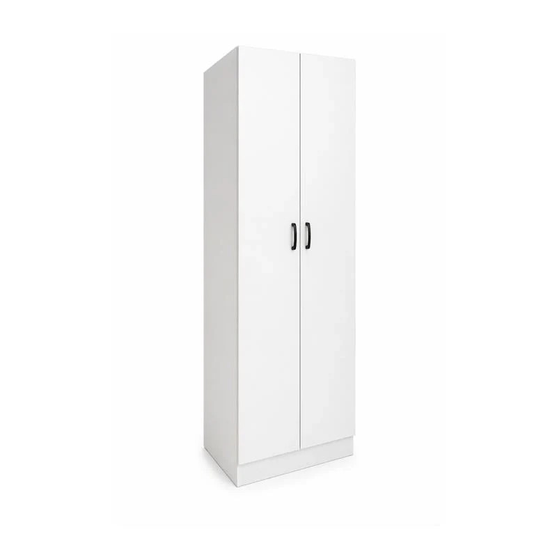 ARMADIO DA ARREDO IN LEGNO BIANCO CON DUE ANTE DIMENSIONI 60X42X180 CM