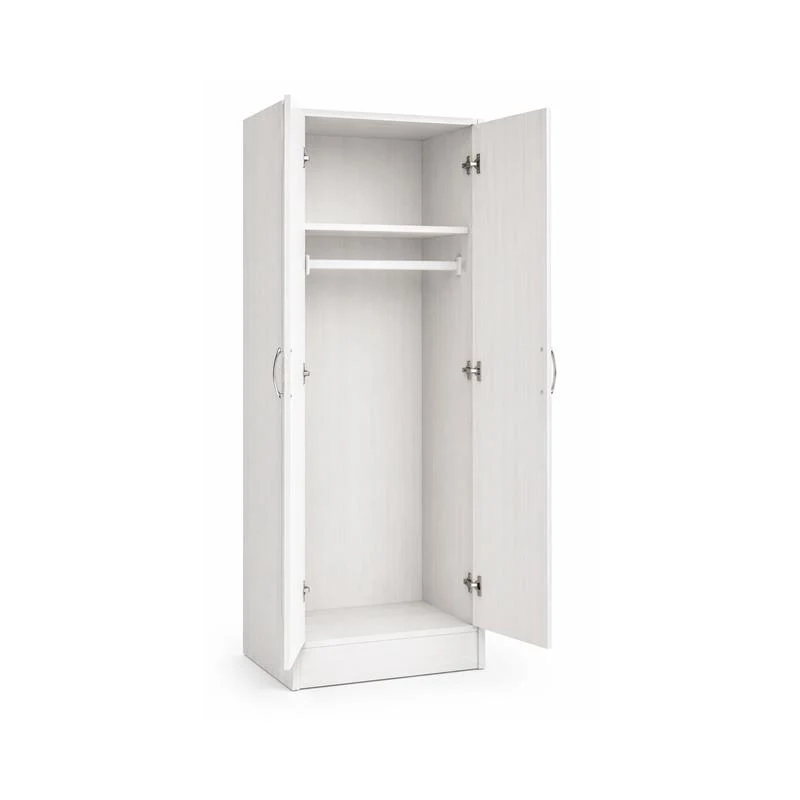 ARMADIO DA ARREDO IN LEGNO BIANCO CON DUE ANTE DIMENSIONI 60X42X180 CM - Image 5