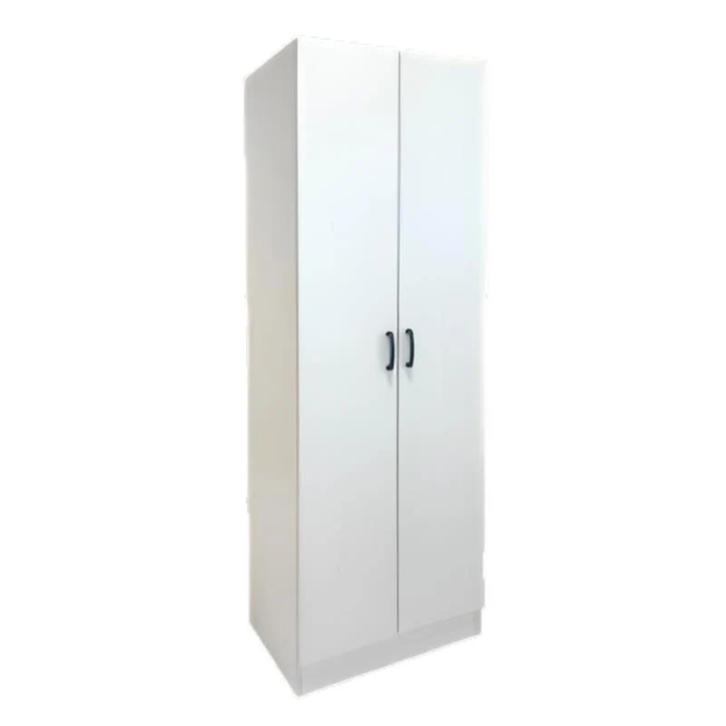 ARMADIO DA ARREDO IN LEGNO BIANCO CON DUE ANTE DIMENSIONI 60X42X180 CM