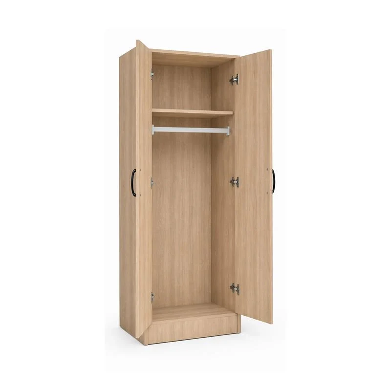 ARMADIO DA ARREDO IN LEGNO CON DUE ANTE COLORE ROVERE DIMENSIONI 60X42X180 CM - Image 8