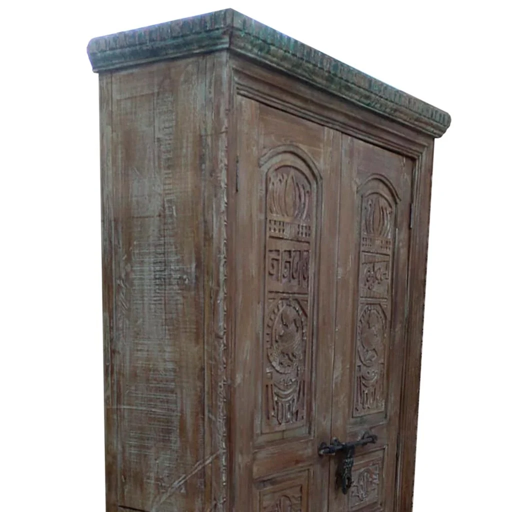 Armadio in legno marrone 121x45x220h - Image 4