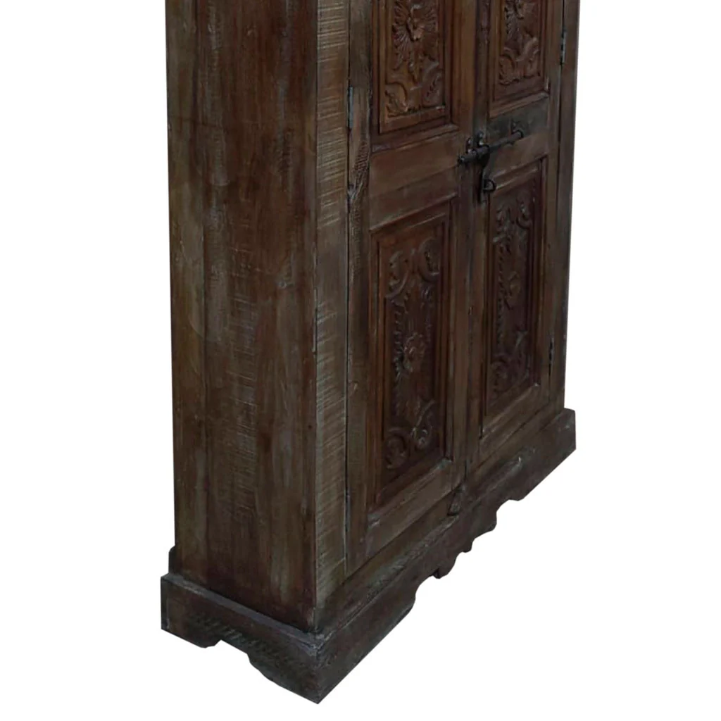 Armadio in legno marrone 122x45x220h - Image 4