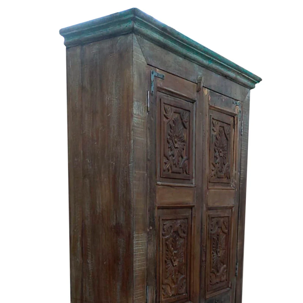 Armadio in legno marrone 122x45x220h - Image 6