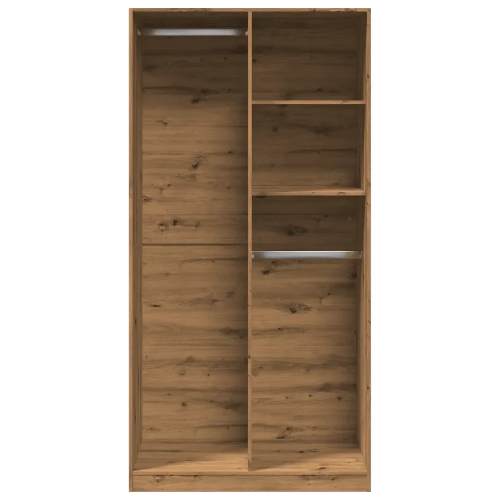 Armadio Rovere Artigianale 100x50x200 cm in Legno Multistrato 3307773 - Image 4
