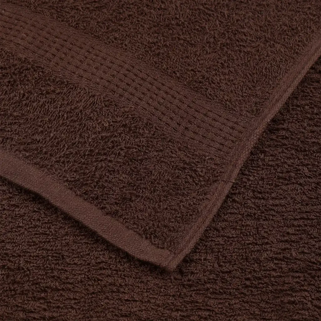 Asciugamani FROGN 4 pz Marrone 50x100 cm 360 g/m² 136759 - Image 5