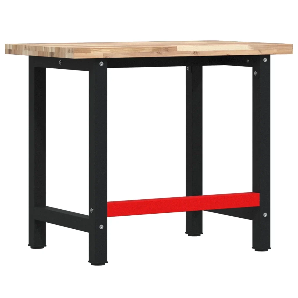 Banco da Lavoro 100x60x83 cm Legno Massello Acacia Rettangolare - Image 6