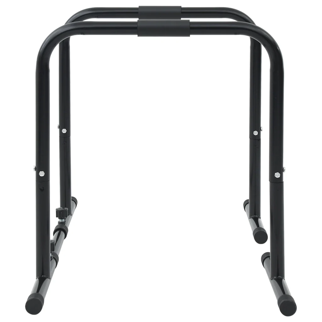 Barra Dip con Lunghezza Regolabile, CapacitÃ  di 300 kg, 96-117x67x75 cm in Acciaio - Image 4