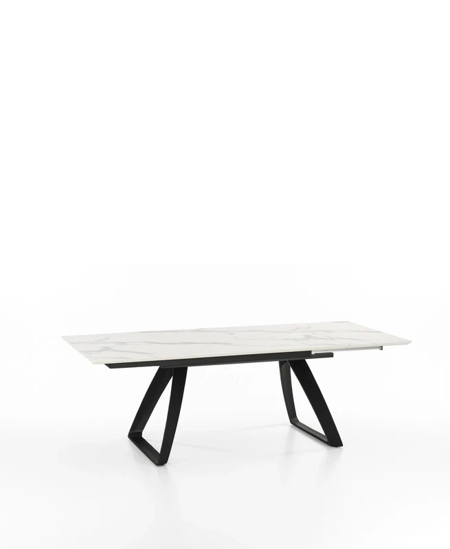 Barret - Tavolo Allungabile (170/270 x 90 cm) in HPL su MDF Nero - Image 2