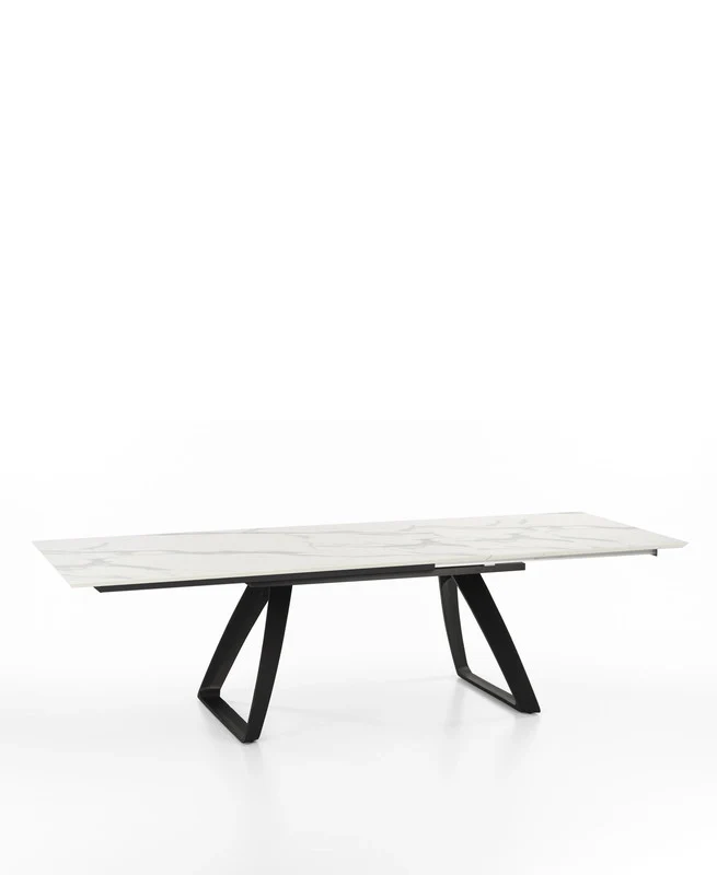 Barret - Tavolo Allungabile (170/270 x 90 cm) in HPL su MDF Nero - Image 4
