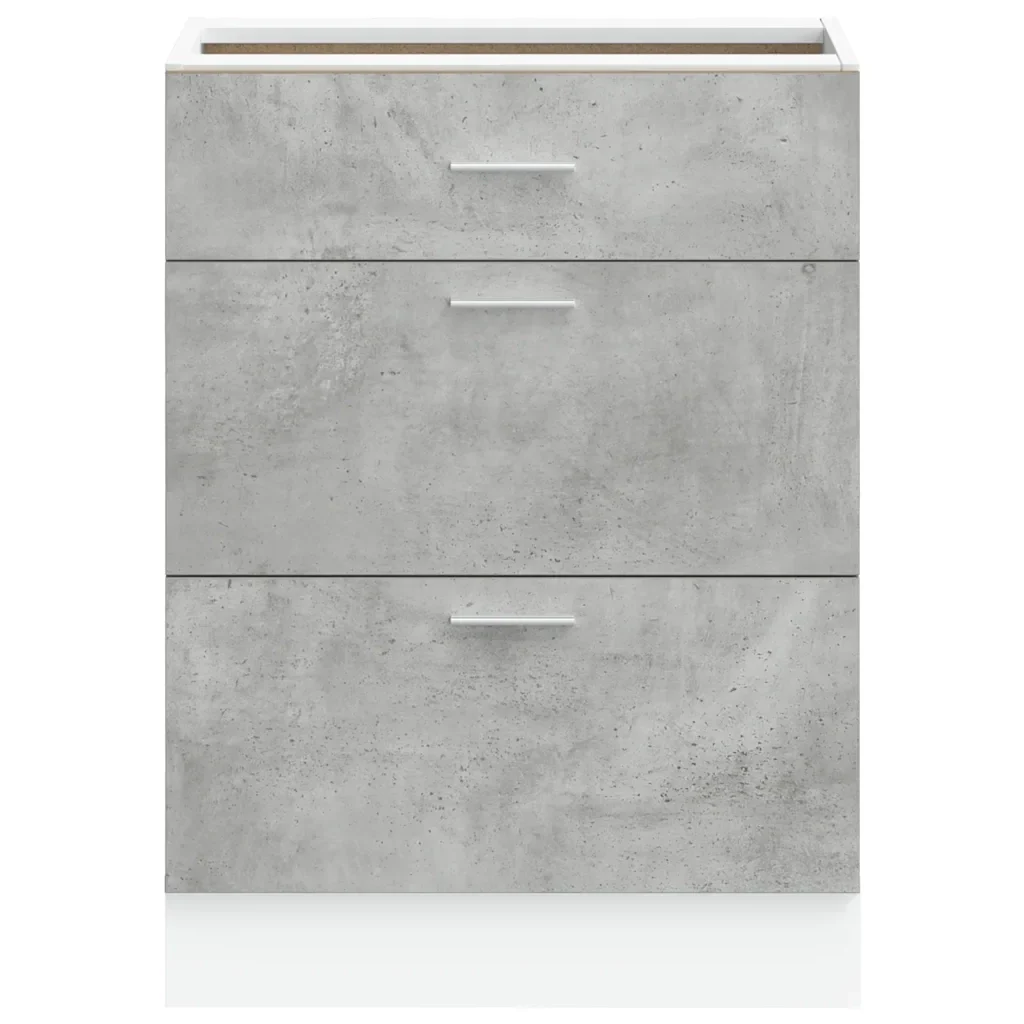 Base da Cucina “Lyon” Grigio Cemento in Legno Multistrato 854253 - Image 4