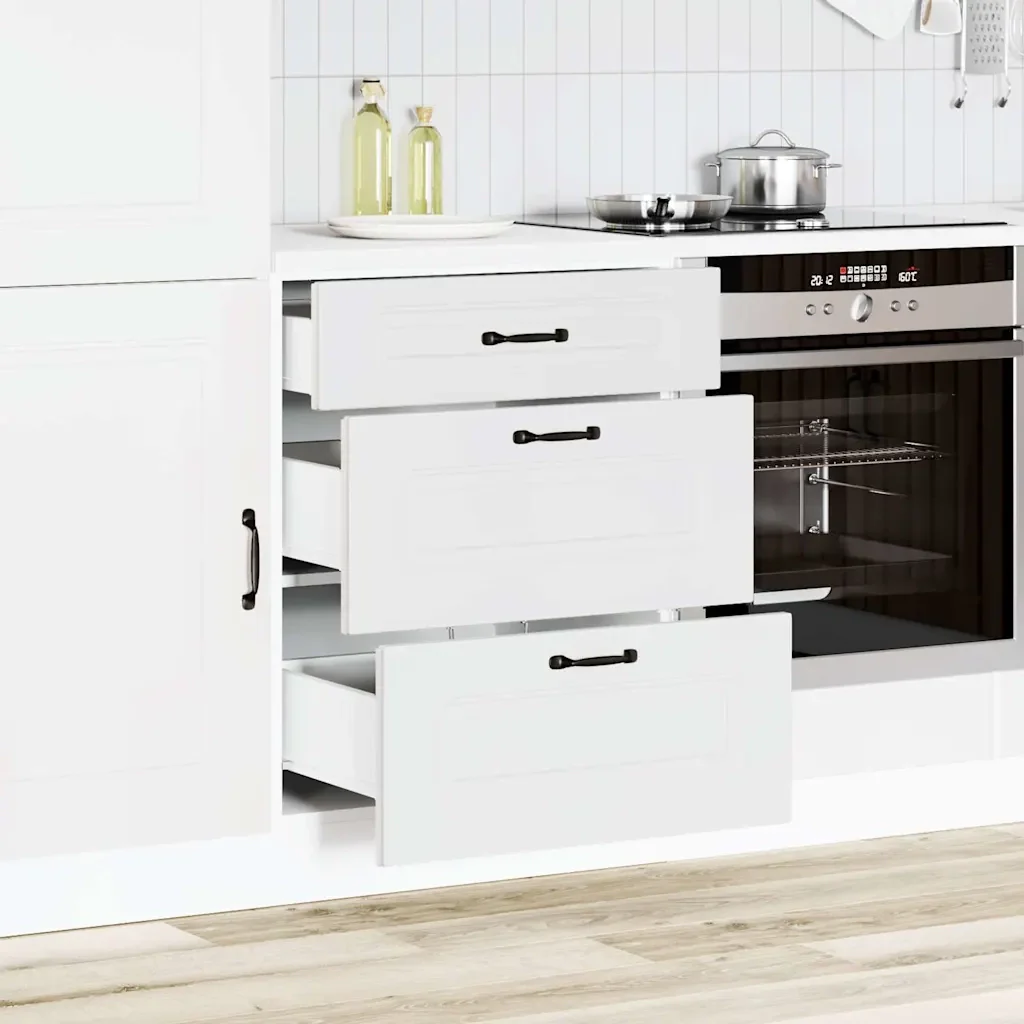 Base da Cucina Kalmar Bianco in Legno Multistrato 854279 - Image 3