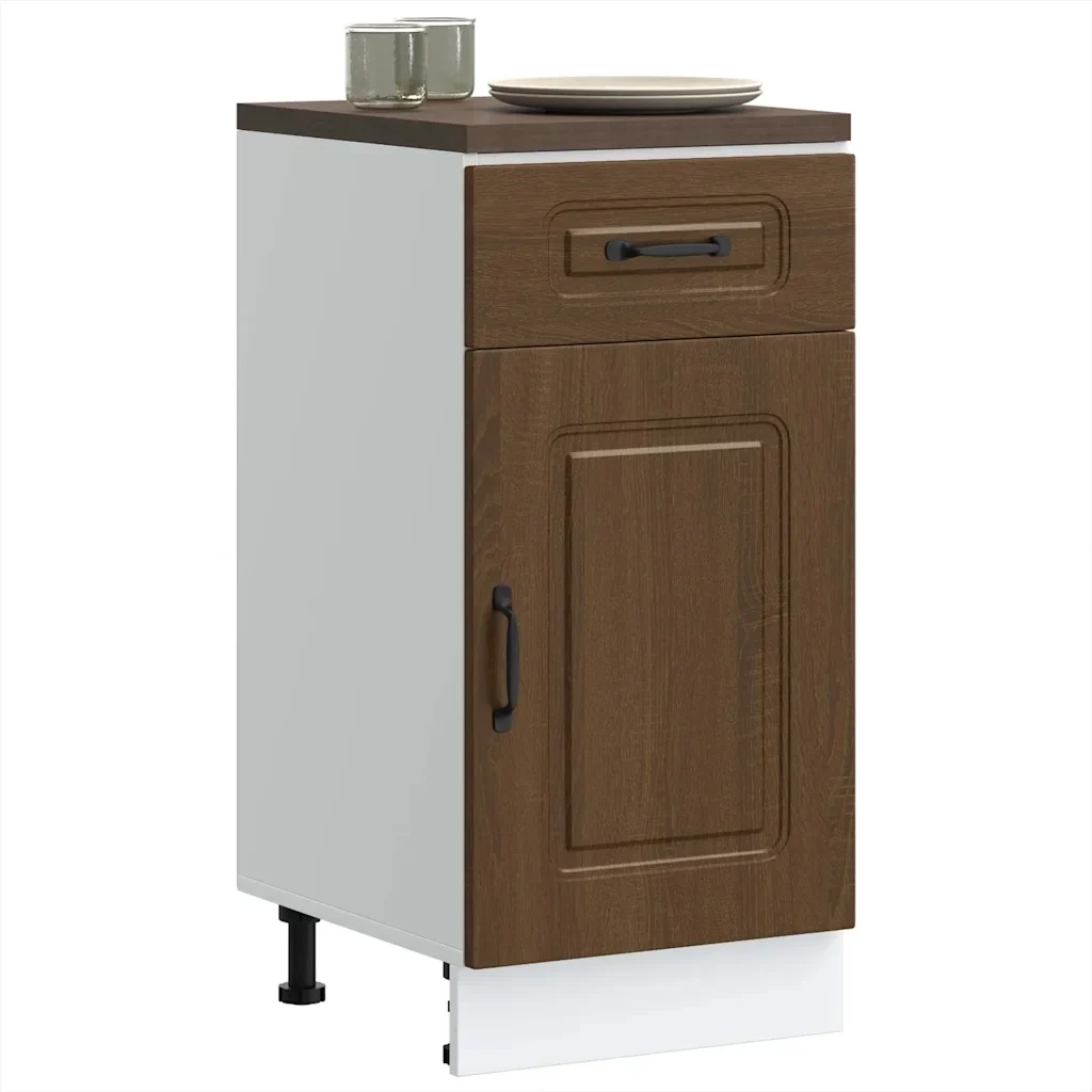 Base da Cucina Kalmar Rovere Marrone in Legno Multistrato
