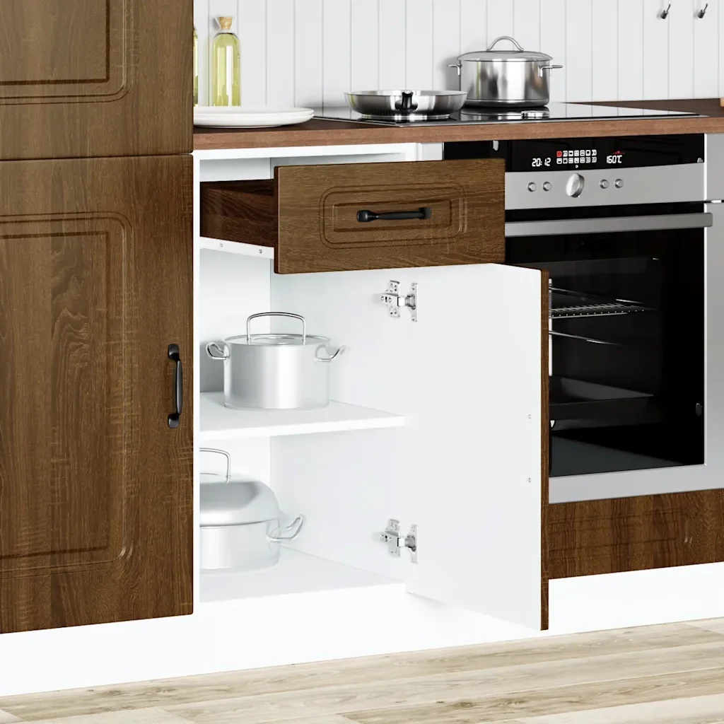 Base da Cucina Kalmar Rovere Marrone in Legno Multistrato - Image 3