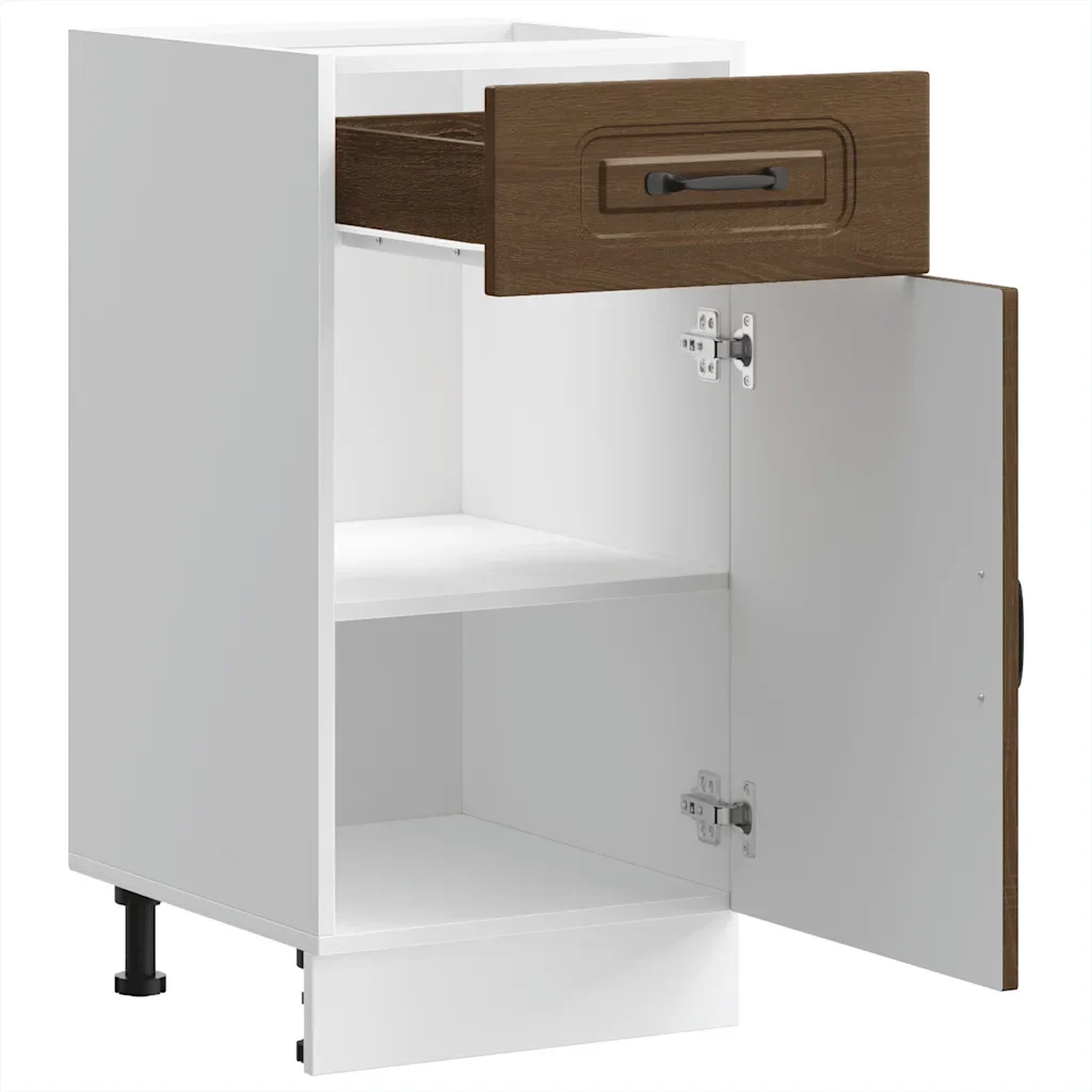 Base da Cucina Kalmar Rovere Marrone in Legno Multistrato - Image 4