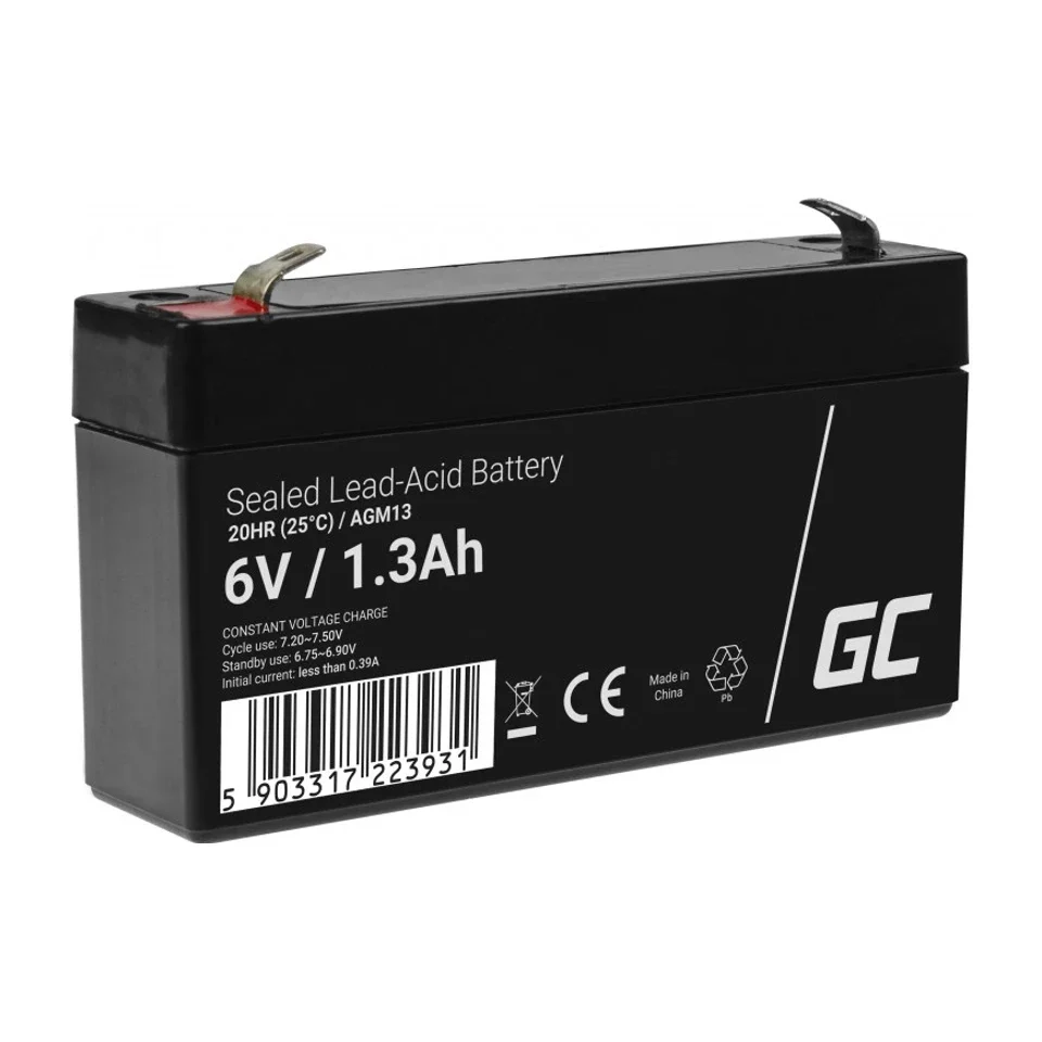 Batteria UPS al piombo sigillata Green Cell AGM13 (VRLA) 6 V 1.3 Ah - Image 3