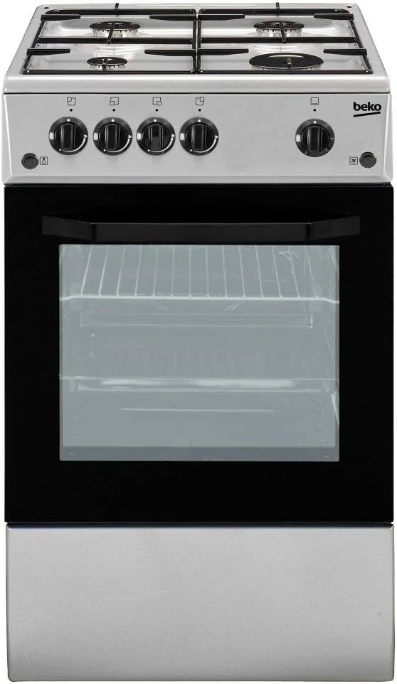 Beko CSG42011FS Cucina a Gas 4 Fuochi Forno a Gas 54 L 50x50x85 cm colore Argento - Image 3