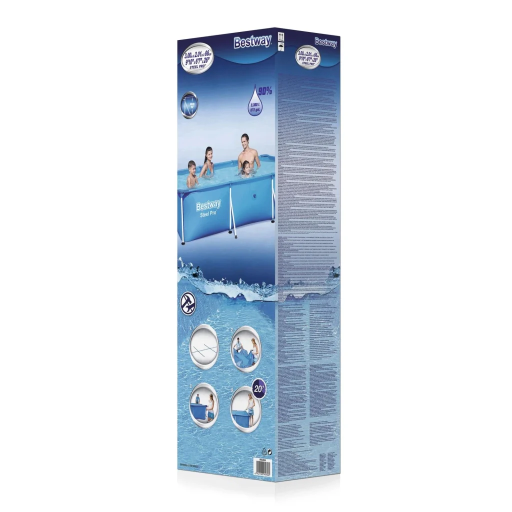 Bestway Piscina Frame Rettangolare 1C 300X201 H 66 - Image 6