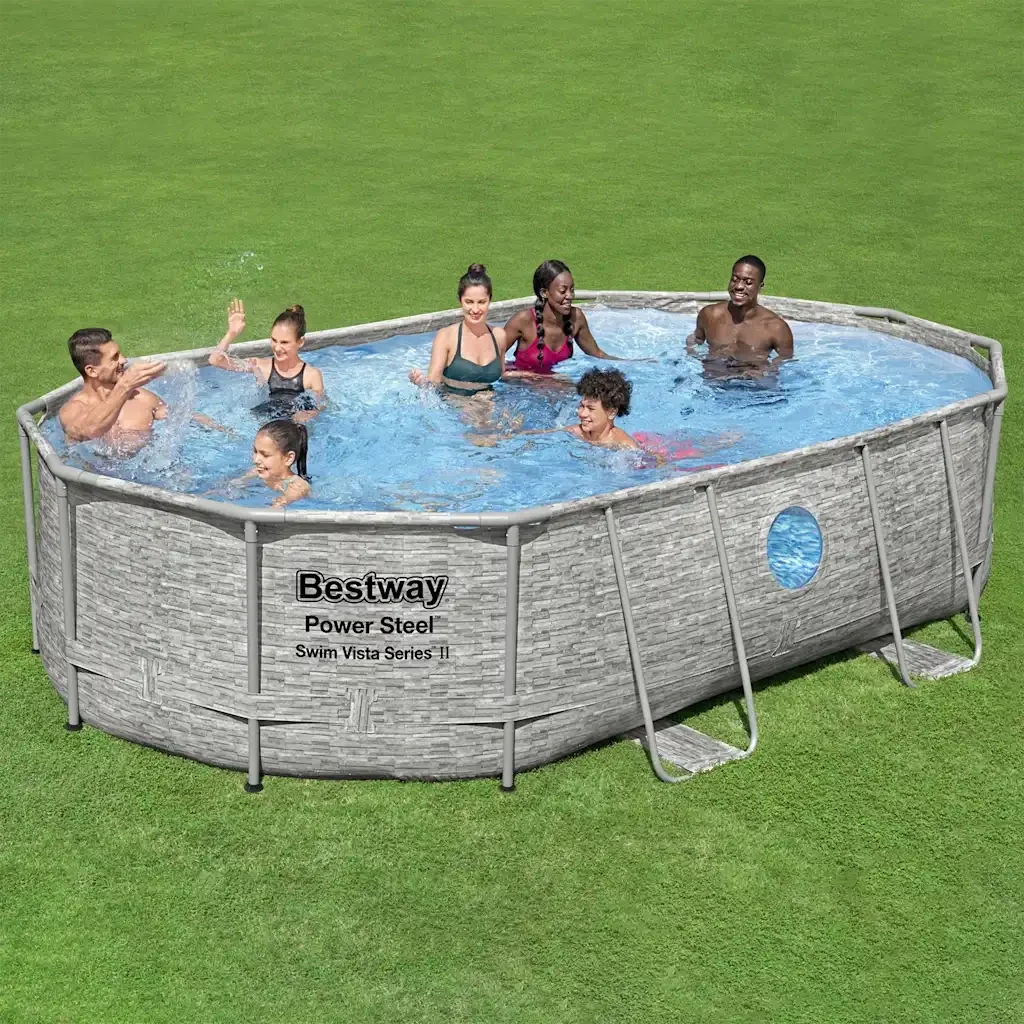 Bestway Set Piscina Power Steel 488x305x107 cm 93335