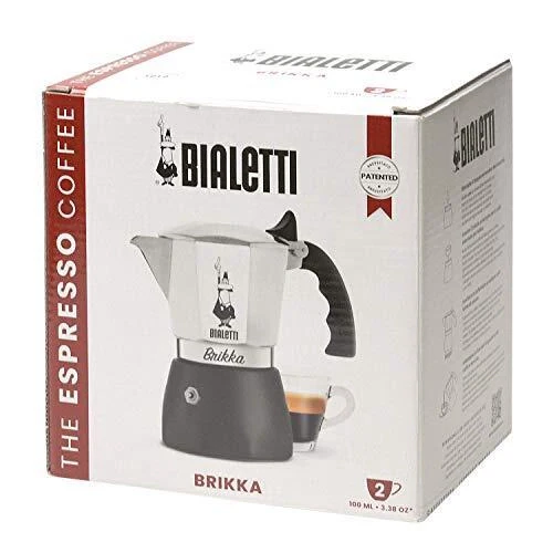 Bialetti Brikka Da versare sulla macchina del caffè Nero, Argento - Image 5