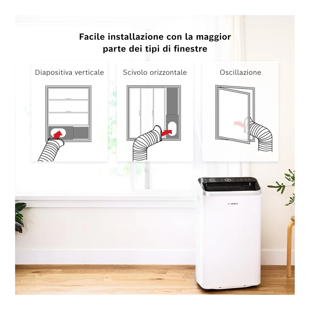 BOSCH COOL4000 CONDIZIONATORE PORTATILE 9000 BTU GAS R-290 CLASSE A+ - Image 3
