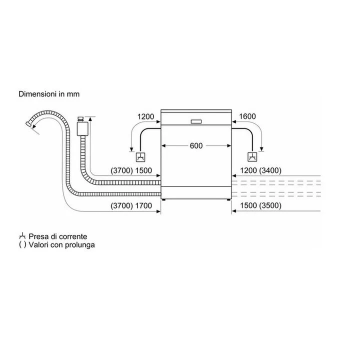 Bosch SMS4HMI07E Serie 4 Lavastoviglie Libera Installazione 14 coperti Classe D 42 dB Home Connect AquaStop (85x60x60 cm) colore Inox - Image 5
