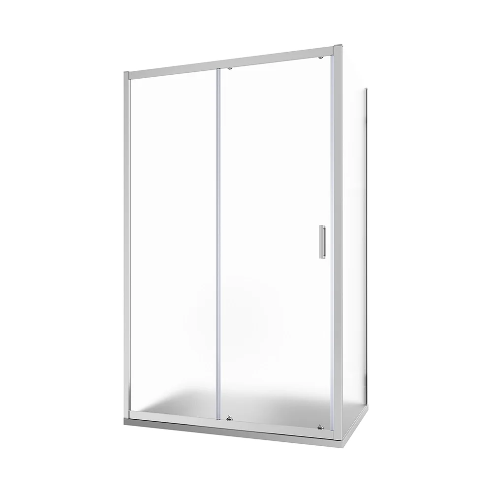 Box doccia 140x70cm scorrevole vetro temperato 6 mm stampato h185 | Tonga - Image 6