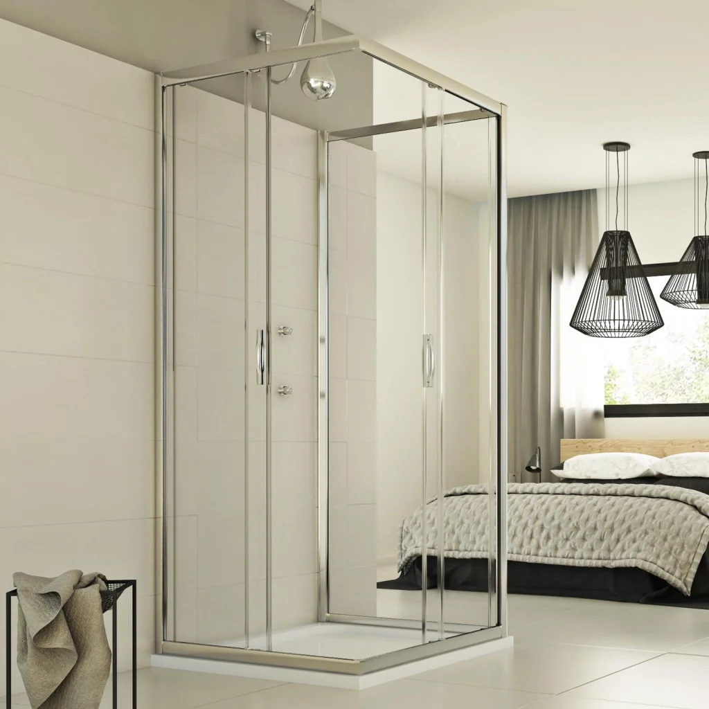 Box Doccia 3 lati 90x80x90 CM H198 trasparente mod. Evolution Trio - Image 2