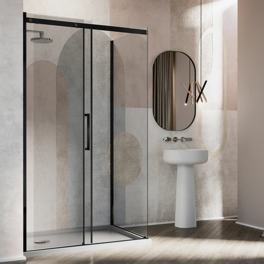 Box Doccia 70x100 CM 198 CM Vetro Trasparente 8 MM Versione Sinistra con EasyClean mod. Prime Bla Duo 1 Anta - Image 3