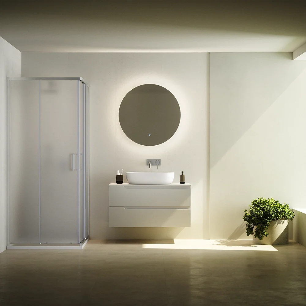 Box doccia  75x75 cm scorrevole vetro 6mm opaco con trattamento anticalcare h195cm scorrevole | Aruba - Image 6