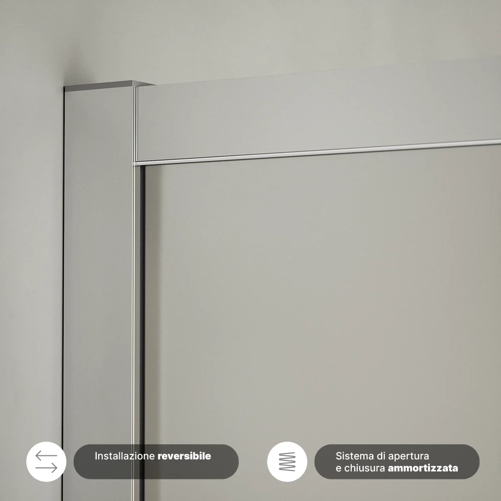 Box doccia  75x75 cm scorrevole vetro 6mm opaco con trattamento anticalcare h195cm scorrevole | Aruba - Image 7