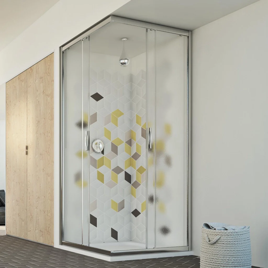 Box doccia 75x90CM H198 stampato C mod. Evolution - Image 2