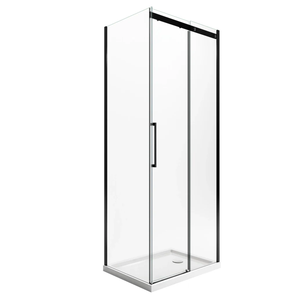 Box Doccia 80x140 CM 198 CM Vetro Trasparente 8 MM Versione Destra con EasyClean mod. Prime Bla Duo 1 Anta - Image 2